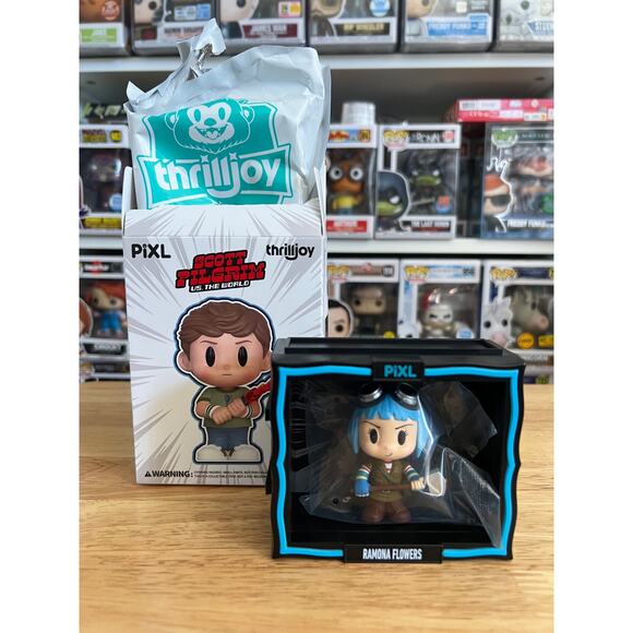 6 Scott Pilgrim vs. the World Thrilljoy Pixl Figures Envy Knives Ramonda Todd - Picture 8 of 8